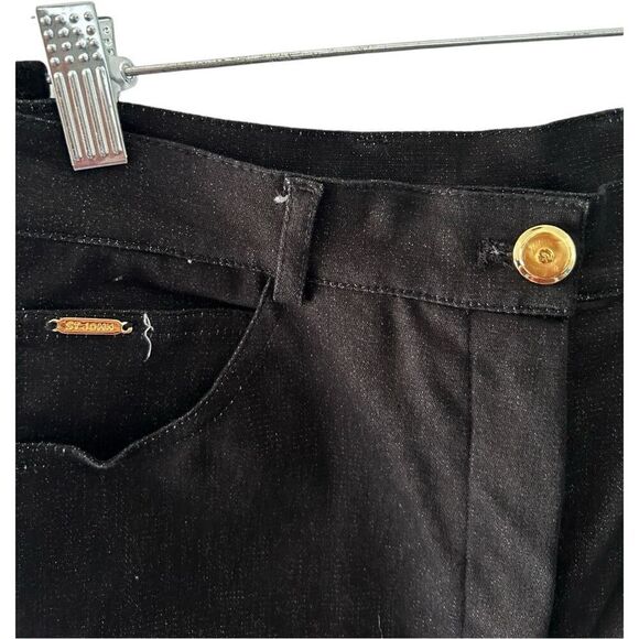St. John Sport Black Straight Leg Jeans Size 10 Mature Quiet Luxury Capsule - Picture 7 of 16